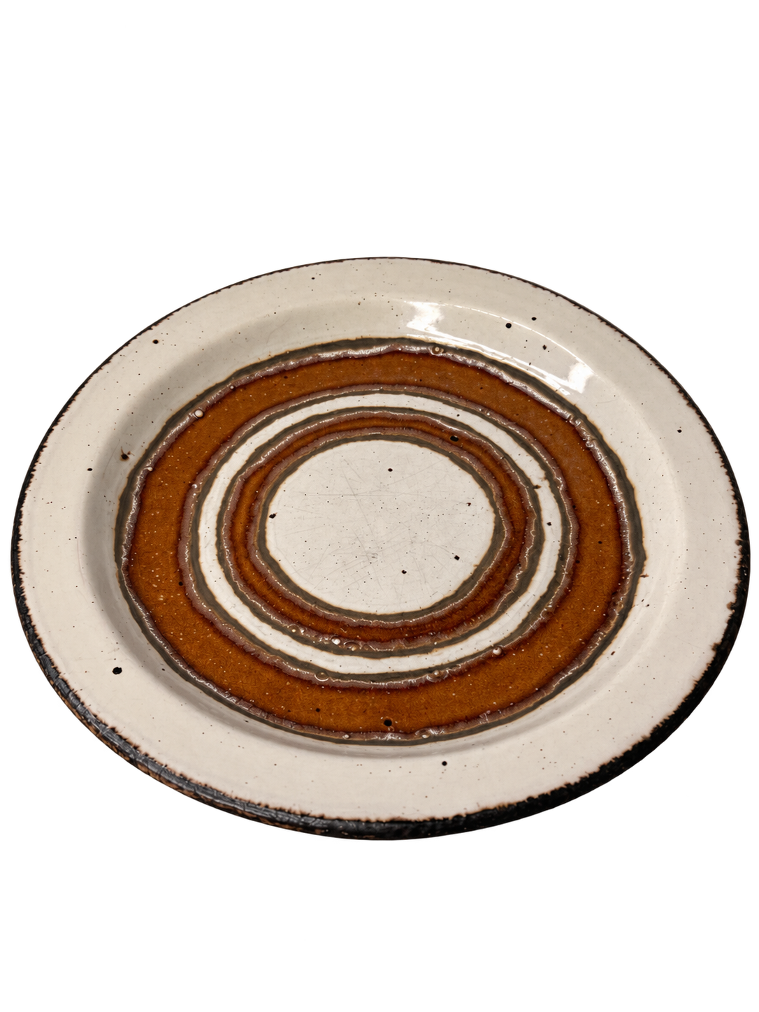3-Piece Speckled Stoneware Bowl & Plate Set