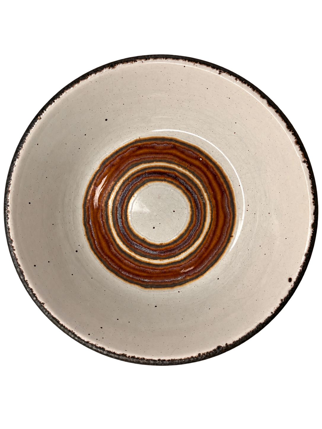 3-Piece Speckled Stoneware Bowl & Plate Set