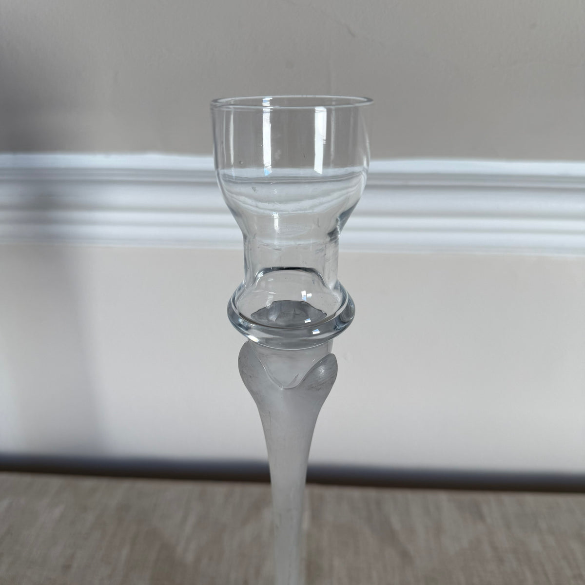 Sculptural Glass Candlestick