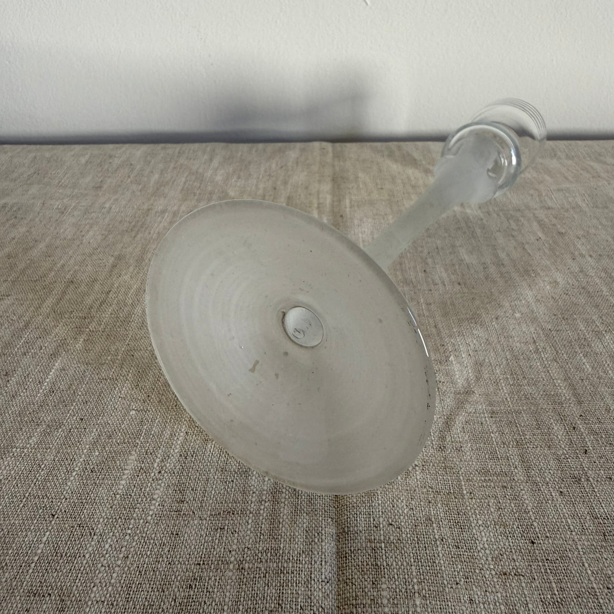 Sculptural Glass Candlestick