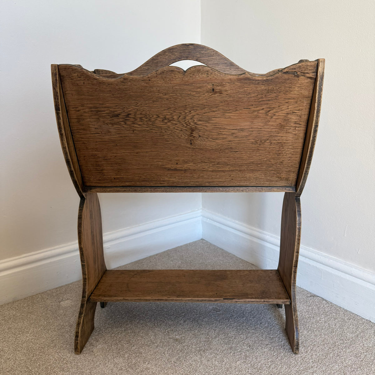 Vintage Wooden Magazine Rack