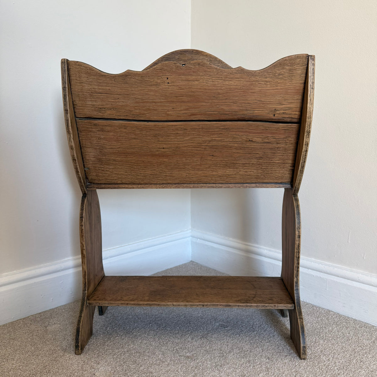 Vintage Wooden Magazine Rack