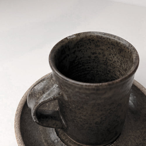 Hancrafted Stoneware Mug & Plate Set