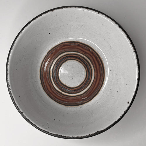 3-Piece Speckled Stoneware Bowl & Plate Set