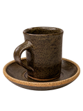 Hancrafted Stoneware Mug & Plate Set
