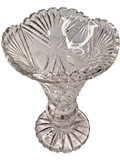 Vintage Cut Crystal Pedestal Bowl